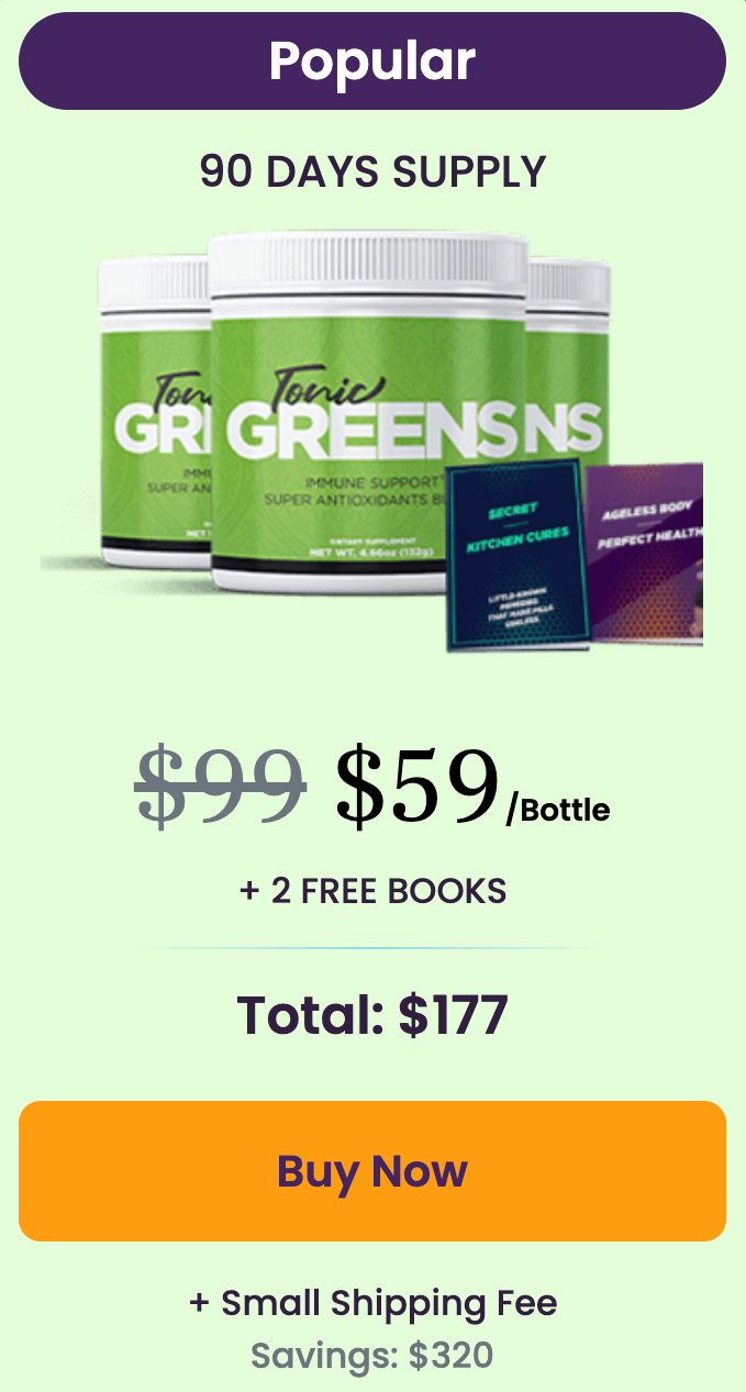 Tonic Greens Buy 3 Bottles