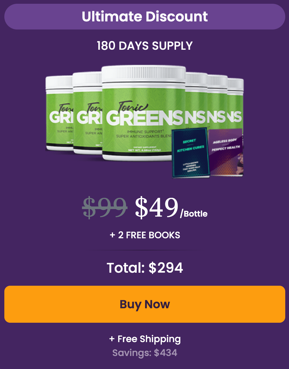 Tonic Greens Buy 6 Bottles